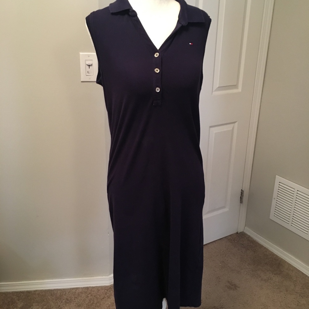 Xs navy collared shirt dress Tommy Hilfiger